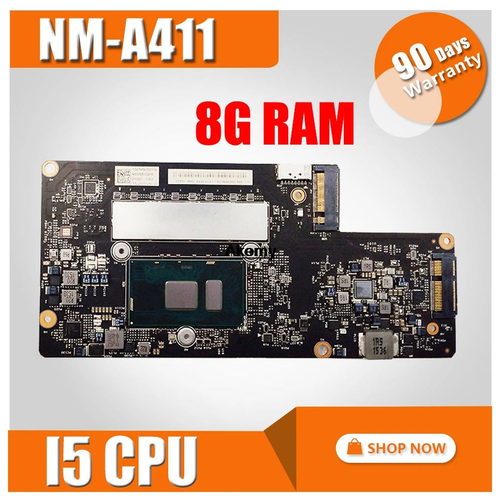 

NM-A411 Laptop motherboard for Lenovo YOGA 900-13ISK original mainboard 8G-RAM I5-6200U