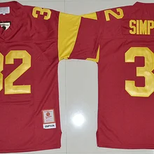 Новое поступление, высокое качество, USC Trojans O.J Симпсон для мужчин Джерси