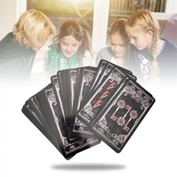 

78 Cards Dark Tarot English Mysterious Divination Women Card Game For Personal Use Parent-child Interactive Puzzle Game