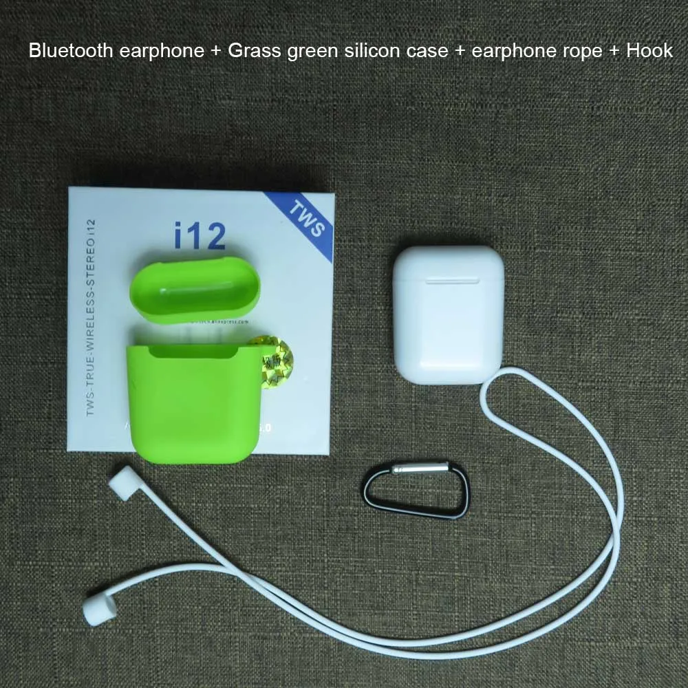 TWS i12 i9S Bluetooth наушники беспроводные наушники для Xiaomi Mi Apple Iphone huawei samsung - Цвет: Green tws i12