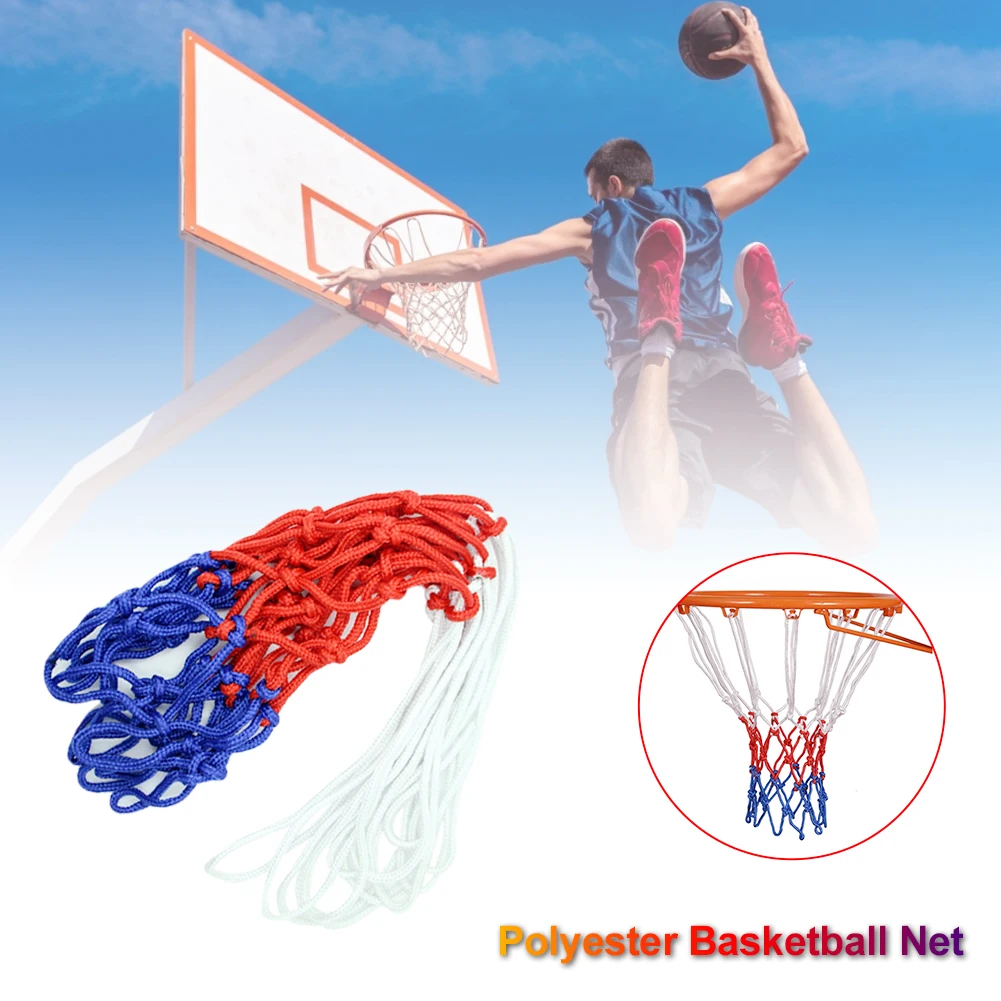 

6mm Basketball Rim Mesh Net Durable Basketball Net Heavy Duty Nylon Net Hoop Goal Rim Mesh Fits standard basketball rims