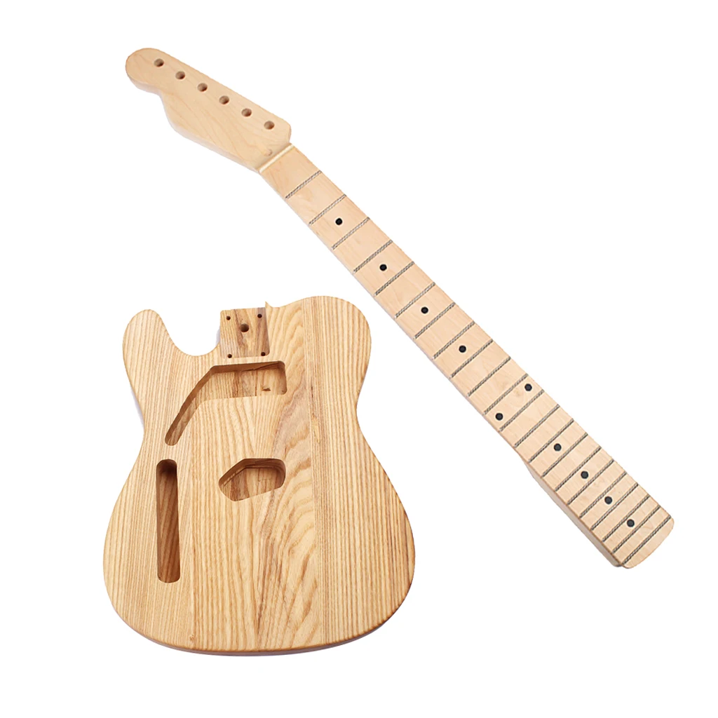 

1 Set Unfinished Guitar Body with Neck DIY Material for TL Electric Guitar Luthier Maker Kits