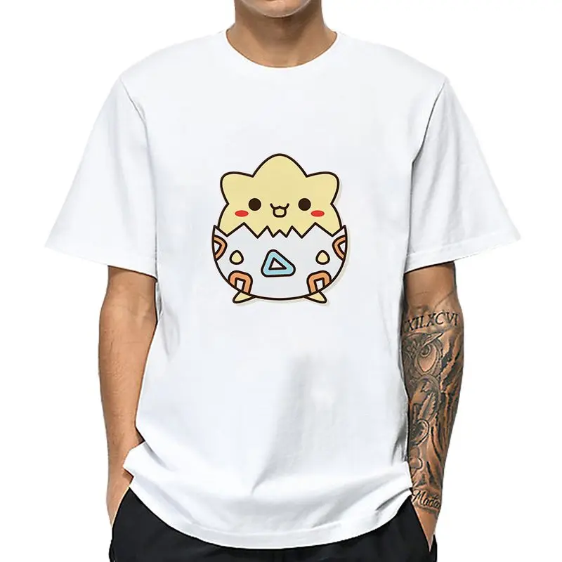 MOUNTSHARP Pokemon Togepi Мужская футболка хлопок милые футболки бойфренд подарок лето Harajuku