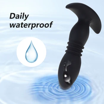 Thrusting Anal Vibrator Sex Toy Prostate Massager for Men 7 Actions Vibration Modes Anal Plug for Advanced Players Butt Plug 6