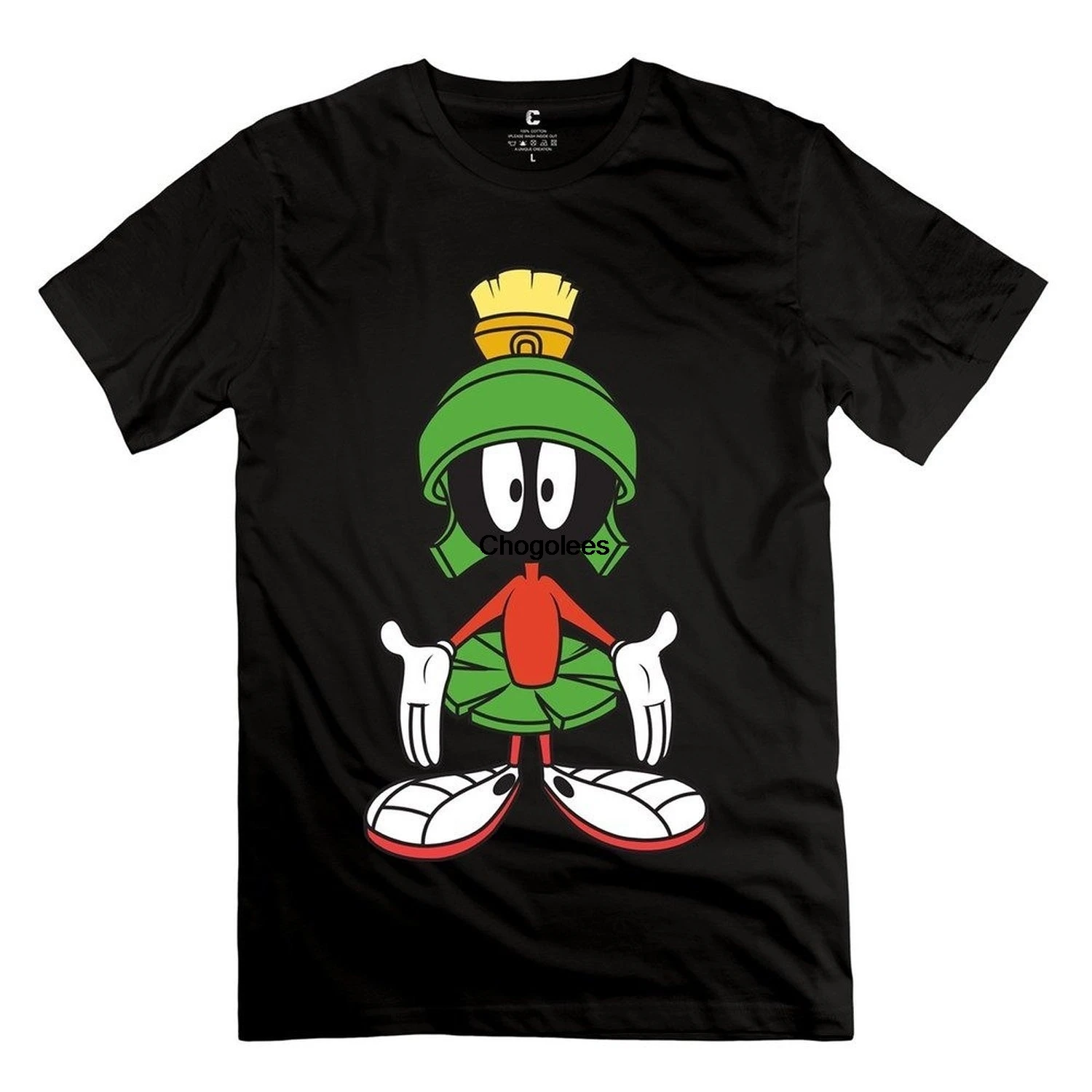 Men's Summer Fashion T-shirt Marvin The Martian Cotton T Shirts Punk |