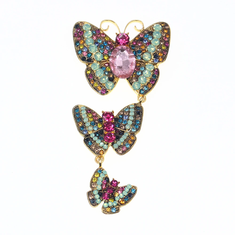 

Брошь в виде насекомого с кристаллами, 50/100 шт.