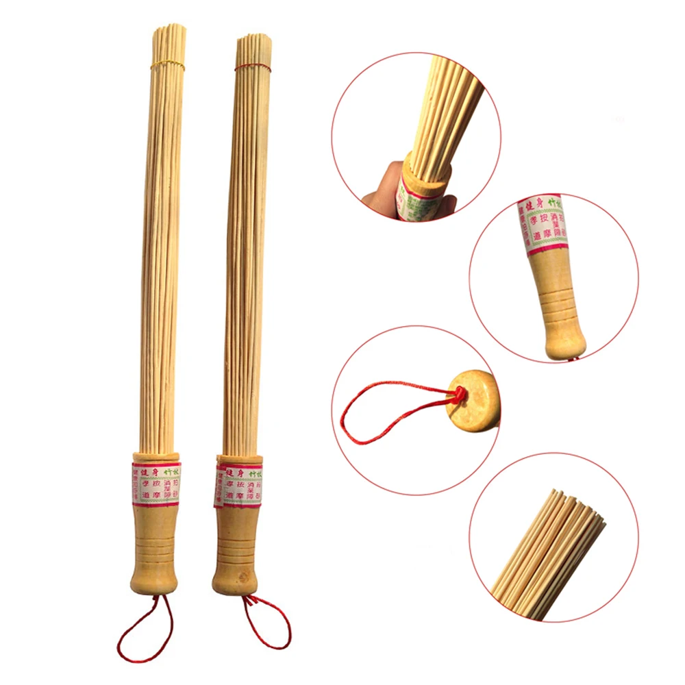 Бамбуковый деревянный массажер, расслабляющий молоток, палочка для снятия усталости мышц, экологический инструмент для здоровья с деревянной ручкой