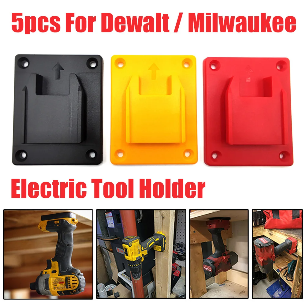 5 Packs Tool Mount Storage Bracket For Dewalt 14.4V/18V/20V For