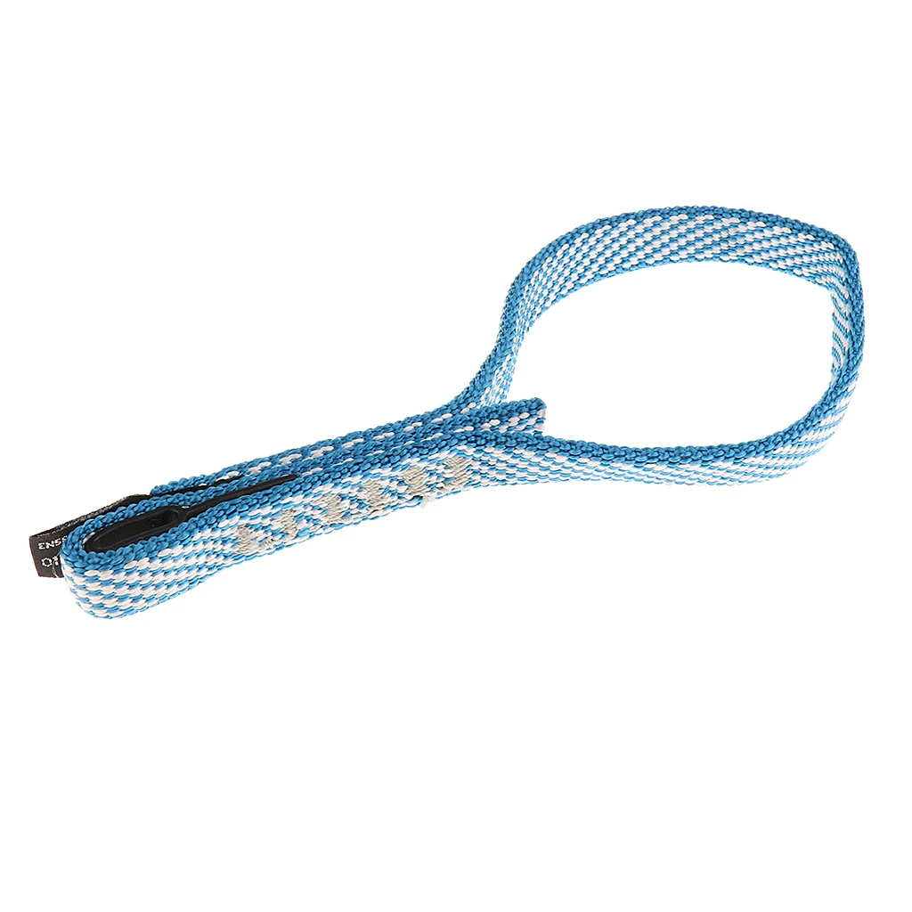22KN 3.9"/7.9" Nylon Quickdraw Connect Bandlet Webbing Strap for Outdoor Rock Climbing Emergency - Цвет: Синий