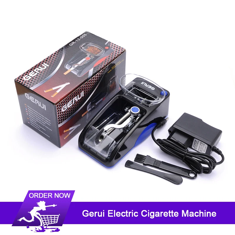 

Original Gerui Electric Cigarette Machine Electric Rolling Roller Machine Injector DIY Easy Automatic Cigarette Tobacco