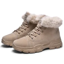 Новинка; женская спортивная обувь; зимние ботинки на плоской подошве; женские Ботинки martin; теплая Модная спортивная обувь из хлопка; женская обувь