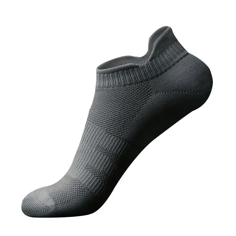 Горячие профессиональные женские мужские быстросохнущие Нескользящие эластичные носки уличные марафонские беговые аксессуары для обуви - Цвет: Woman grey