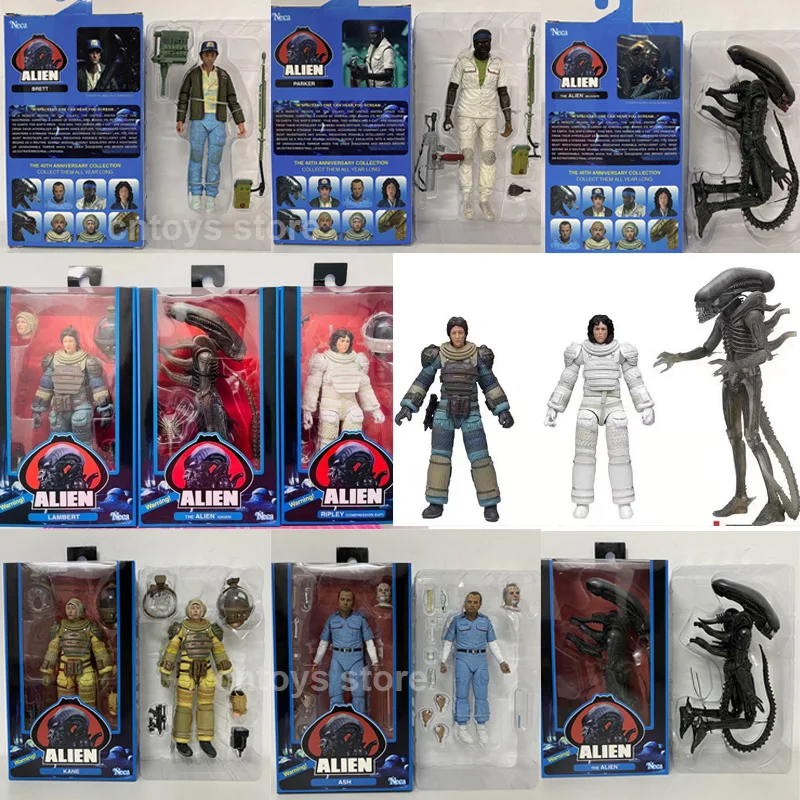 Фигурка инопланетянина NECA Ламберта Рипли Эша Кана кровавый Бретт Паркер