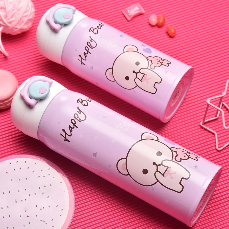 Goedkoop ZOOOBE 350 500ML Thermos Mok Double Wall Rvs Thermos Cup Thermosflessen Reizen Koffie Mok Thermocup voor kids Gift