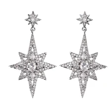 Bettyue бренд Мода Шарм горячая распродажа высокое качество AAA циркон два цвета в форме звезды ювелирные серьги для женщин свадебный подарок