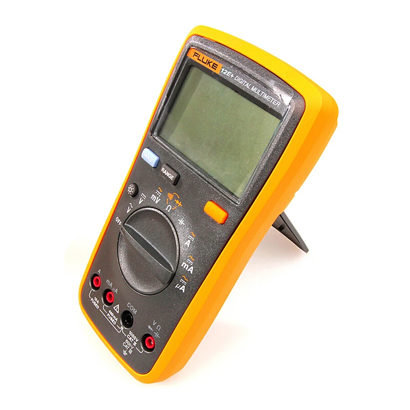 FLUKE 12E+ автоматический цифровой Диапазон мультиметр DMM AC/DC/диод/R/C тестер напряжения тока