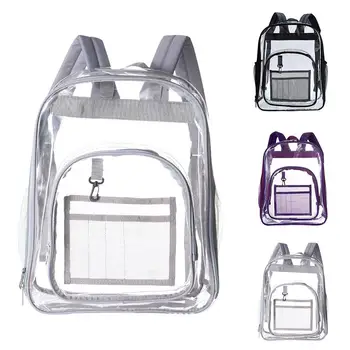 

Unisex Students Clear Transparent Waterproof Large Capacity Backpack Travel Bookbag Rucksack New Bts Bangtan рюкзак Plecak