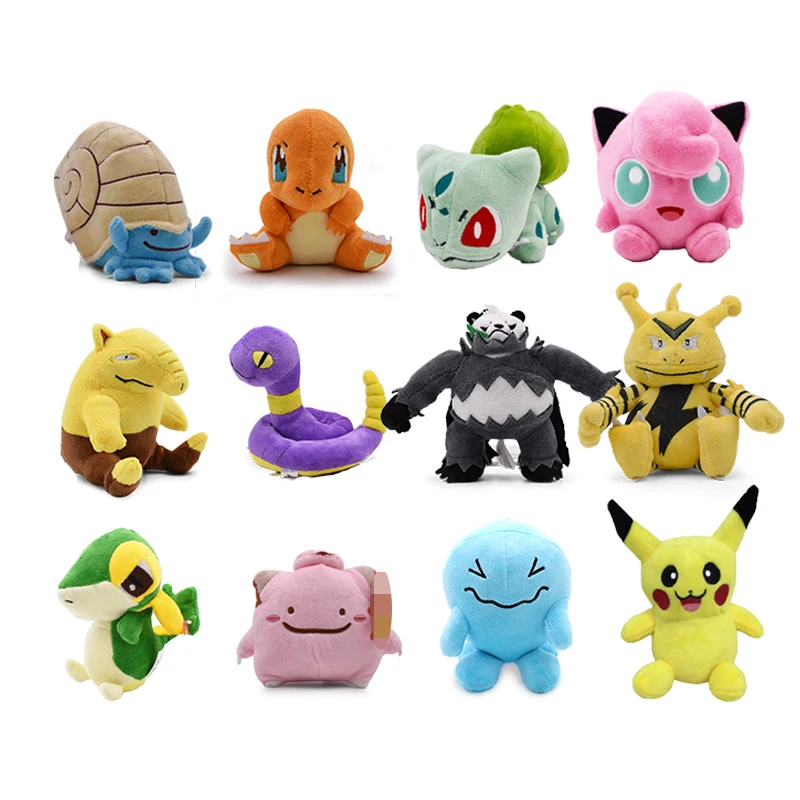 Аниме Кукла Плюшевая Игрушка «Пикачу» Lapras Bulbasaur Jigglypuff Charmander Omnite Drowzee чучела Peluche Рождественский подарок для детей
