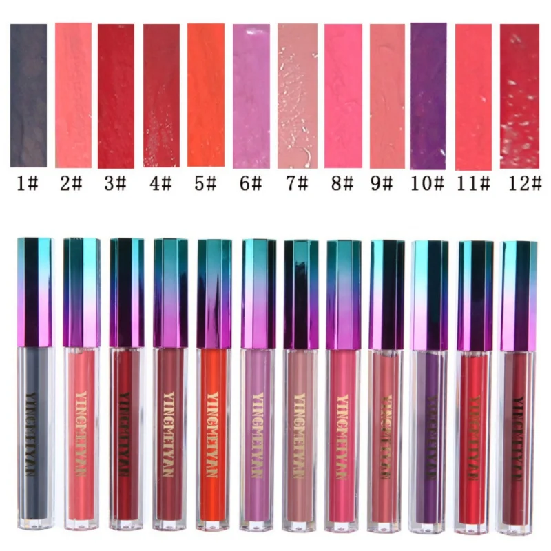 1 Pcs Matte Lip Gloss Maquiagem Liquid Lipstick Women Make up Cosmetics Lip Batom Beauty Maquiagem Lips Makeup
