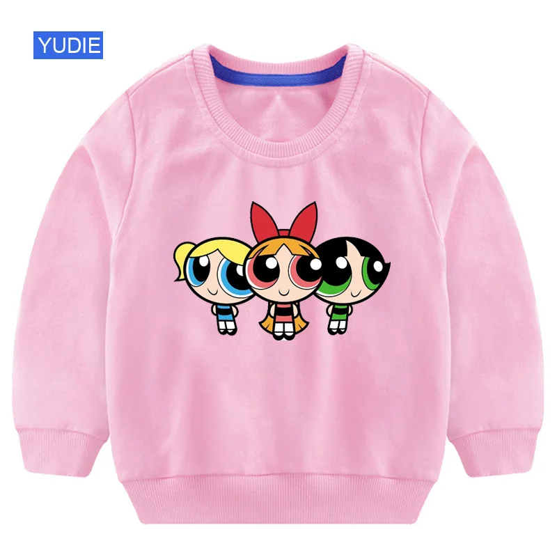 Свитер для малышей; одежда для маленьких девочек; г.; милые детские толстовки с капюшоном с забавными героями мультфильмов; г. Осенние детские толстовки для мальчиков - Цвет: sweatshirt Pink
