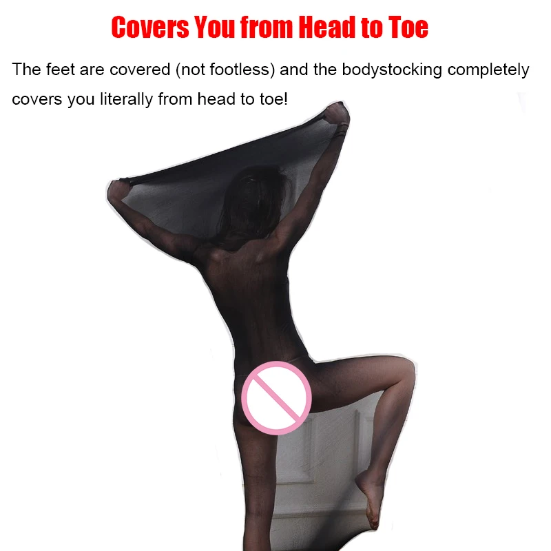 Bodystocking Bodyhose Pantyhose Bodysuit Sexy Lingerie Full Body Stocking Sack Encasement