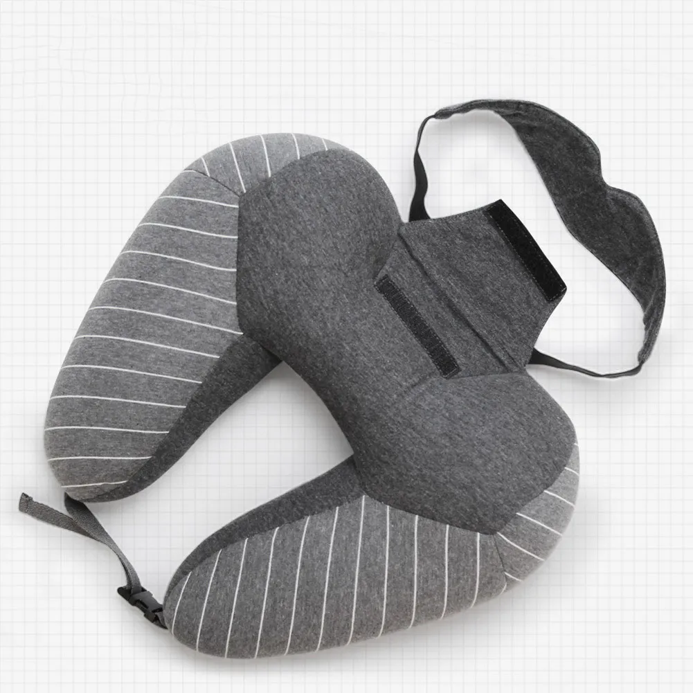dark grey Подушка для шеи из пенопласта с высокой памятью подушка для подголовника для офисного самолета для вождения LG66 - Цвет: dark grey