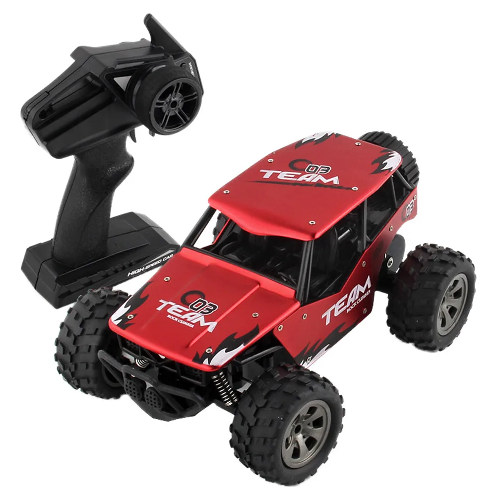 Красный 2WD Rock Crawler 1/18 перезаряжаемый Радиоуправляемый грузовик внедорожный Радиоуправляемый автомобиль - Цвет: Красный