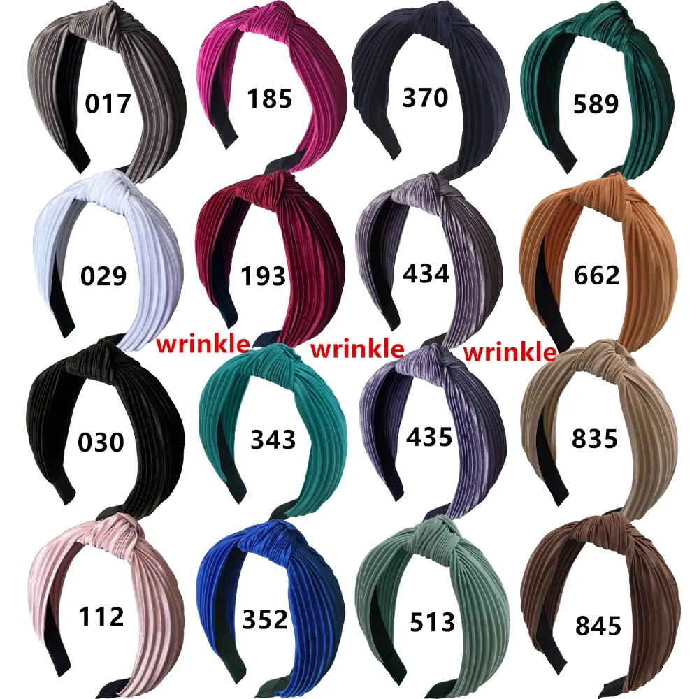 wrinkle haiband 16 colors
