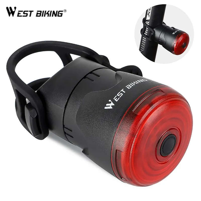 

Фонарь задний велосипедный WEST BIKING с умным датчиком и зарядкой от USB
