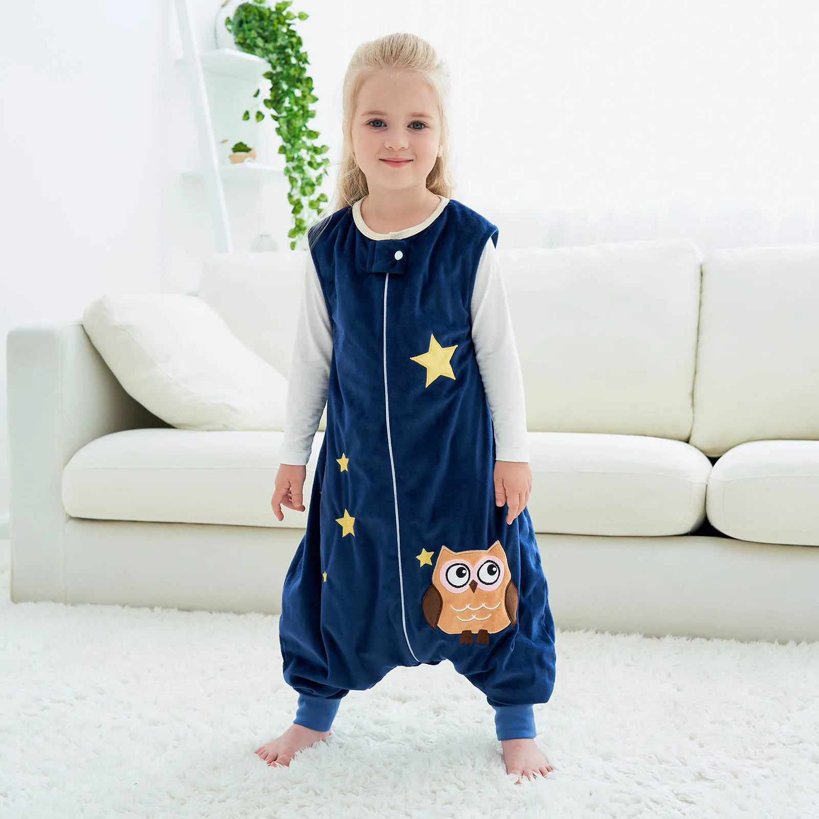 Spring Sleepwear Flannel Sleeping Bag Cartoon Baby Boys Clothes For Girls Pajamas Kids Clothing Bodysuits Jumpsuits Warm Romper