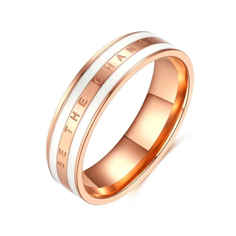 Couple Wide Ring for Men Women Multicolor Epoxy Titanium Steel Finger Accessories Jewelry Lover Gift GR408 finger rings fashion rings engagement rings zircon rings couple rings crystal rings