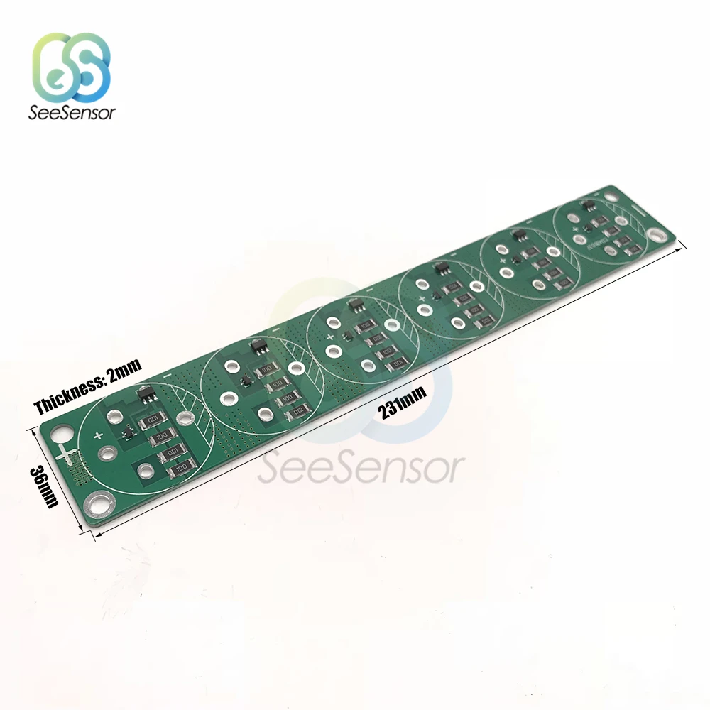 

2.7V 2.85V 3V 360-700F 360F 400F 500F 650F 700F Super Capacitor Balancing Protection Board 231*36*2mm for Super Farad Capacitor