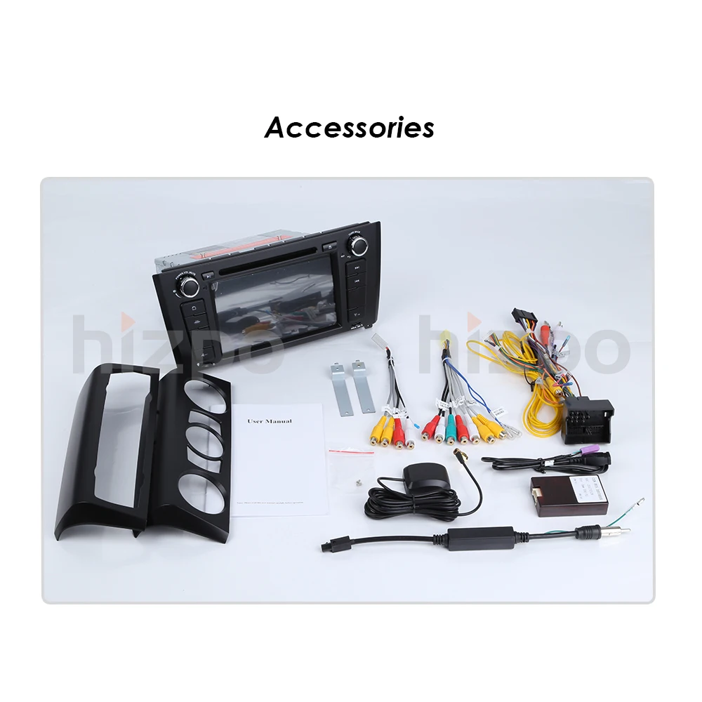 Excellent 7"1 Din Android 9.0 Quad Core Car Radio GPS Navi Car DVD Player For BMW 1 Serie E81 E82 E87 E88 I20 2004-2011 Head Unit BT Wifi 5