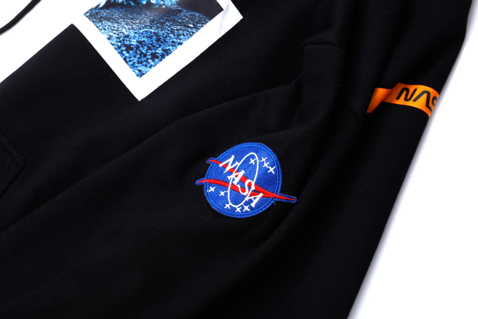 Европейский и американский популярный бренд НАСА звезда астронавт Повседневная Уличная Хип-хоп свободная толстовка с капюшоном для мальчиков популярный бренд плюс вельв