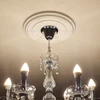 PU Decorative Ceiling Rose Chandelier Ceiling Plate Rosette Pendant Light Base Decor Panel Polyurethane Medallion 5