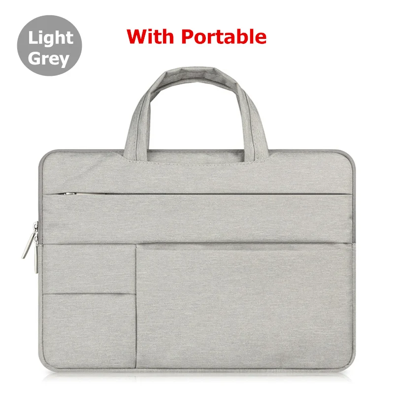 Чехол для ноутбука сумка для Macbook Air Pro retina 11 12 13 14 15 15,6 дюймов Чехол для планшетного ПК чехол для Xiaomi Air hp Dell - Цвет: Light grey