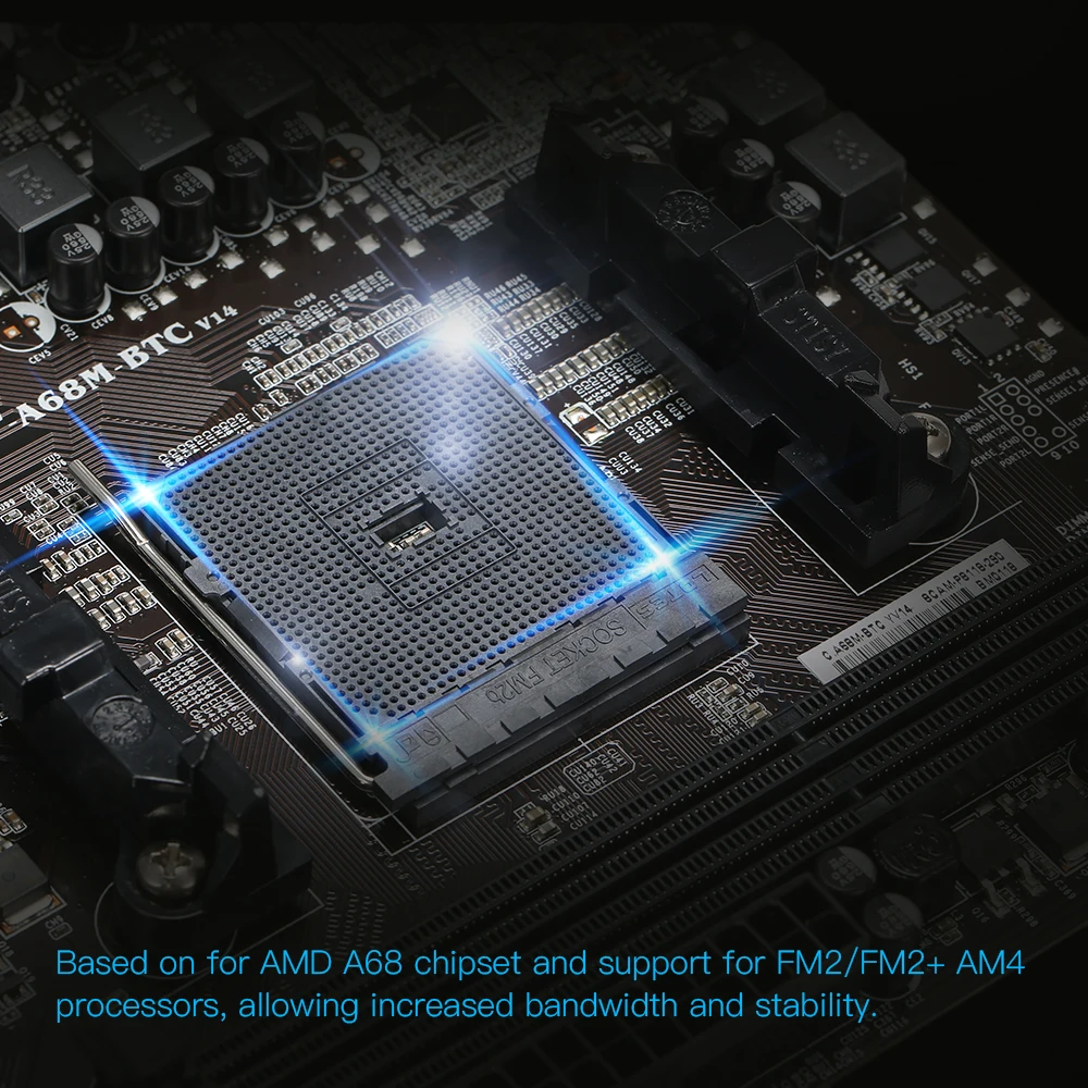 Красочные C.A68M-BTC YV14 системная плата материнской платы для AMD A68 SATA3.0 ATX материнская плата для Шахтерских шахтеров