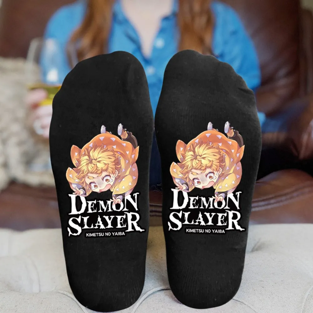 Аниме Demon Slayer: Kimetsu no Yaiba косплей костюм мультфильм хлопковые носки аксессуары реквизит подарок