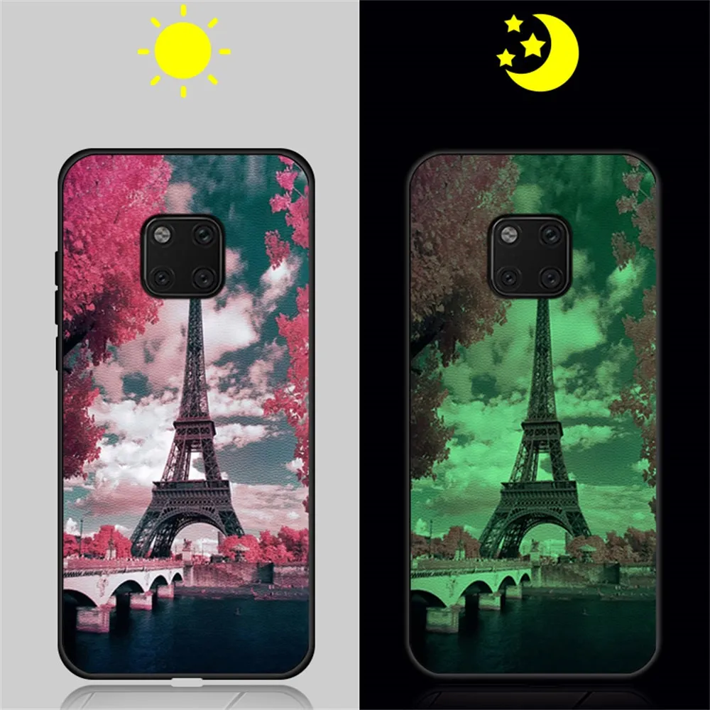 Светящийся чехол для huawei Honor 7X 8X 9X 8C 9X Pro, мягкий кожаный светящийся чехол для телефона, чехол для Honor 8 9 8X max play, чехол - Цвет: 10