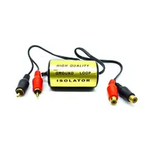 RCA Audio Noise Filter Suppressor Ground Loop Isolator For Car And Home Stereo