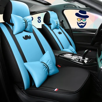 

Full Coverage Eco-leather auto seats covers PU Leather Car Seat Covers for mitsubishi outlander 3 xl pajero 2 3 4 sport space