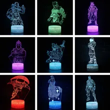 3D иллюзия битва Royale фигурки лампа Ворон Омега фигурка светильник дети спящий Lampen лучшие игрушки для рождественских праздников подарки