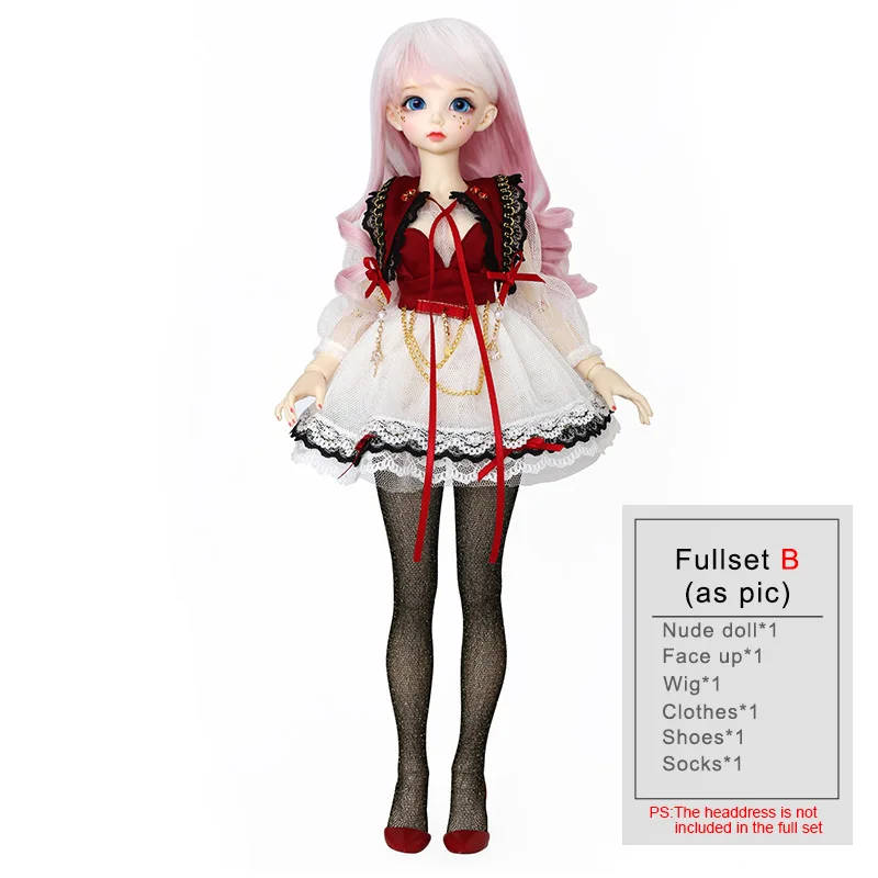 Minifee Ante Fairyland BJD SD кукла 1/4 модель тела детские игрушки для мальчиков и девочек глаза высокое качество подарок Магазин Смолы аниме FL luodoll - Цвет: Fullset as pic B