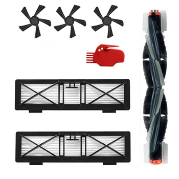 

1X Main Brush & 3X Hepa Filter & 3X Side Brush & 1X Clean Tool for Neato Botvac 70E 75 80 85 Vacuum Cleaner Parts