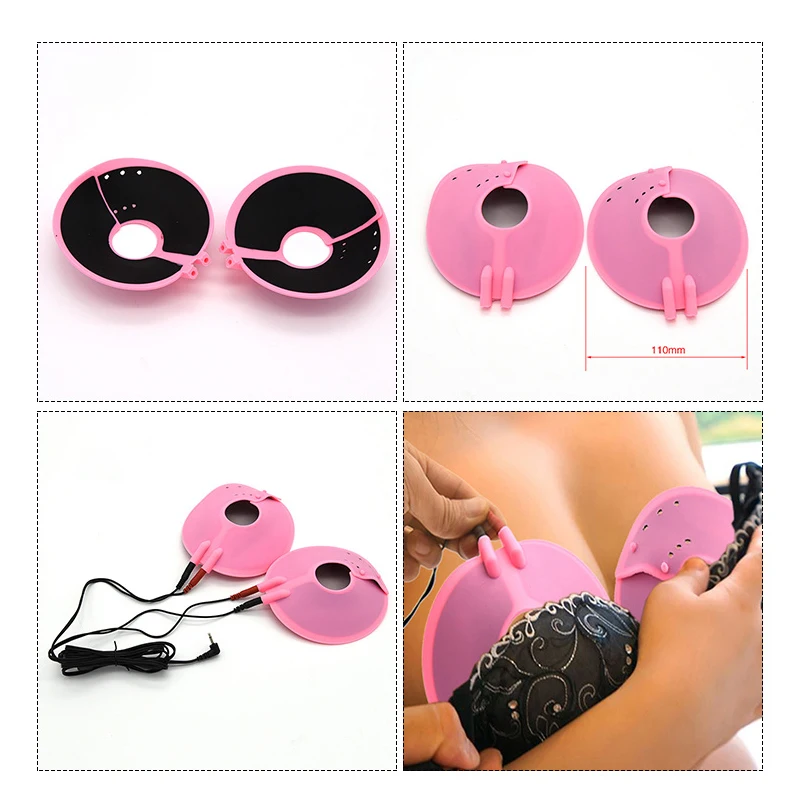 Electric Shock Nipple Clamps Metal Breast Clip Labia Clip Massage Gloves/Pad Sex Toys For SM Bondage Couple Game Flirt Accessory