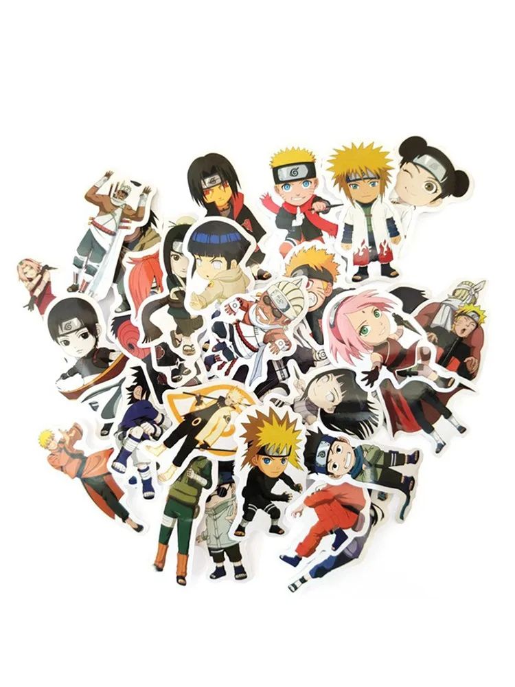 30 шт./упак. аниме мультфильм стикеры Naruto водонепроницаемый ПВХ бутылка для воды в