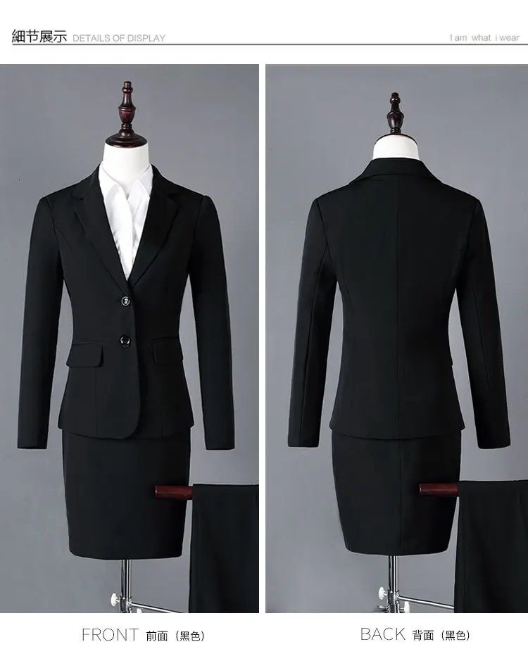 New Business Interview Women Suit Large Office Ladies Wear Long Sleeved Work Pants Slim Jacket And All Maternity