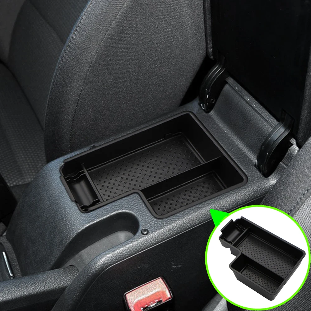 

Central Armrest Storage Box Container Holder for VW Golf 6 MK6 R20 Jetta Center Console Bin Glove Tray Holder Case Car Stowing