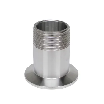 

DN8 -DN50 BSP Sanitary Stainless Steel 304 Tri Clamp Male Threaded Pipe Fitting Adapter l SS304 Sanitary Male Threaded Ferrule