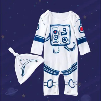 

Spring and Autumn New Baby Cartoon Jumpsuit Long Sleeve Cotton Out Service 0-2 Y Newborn Climbing Children's Clothing Specials